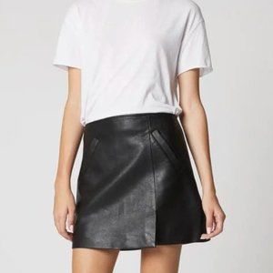 Blank NYC Faux Leather Mini Skirt